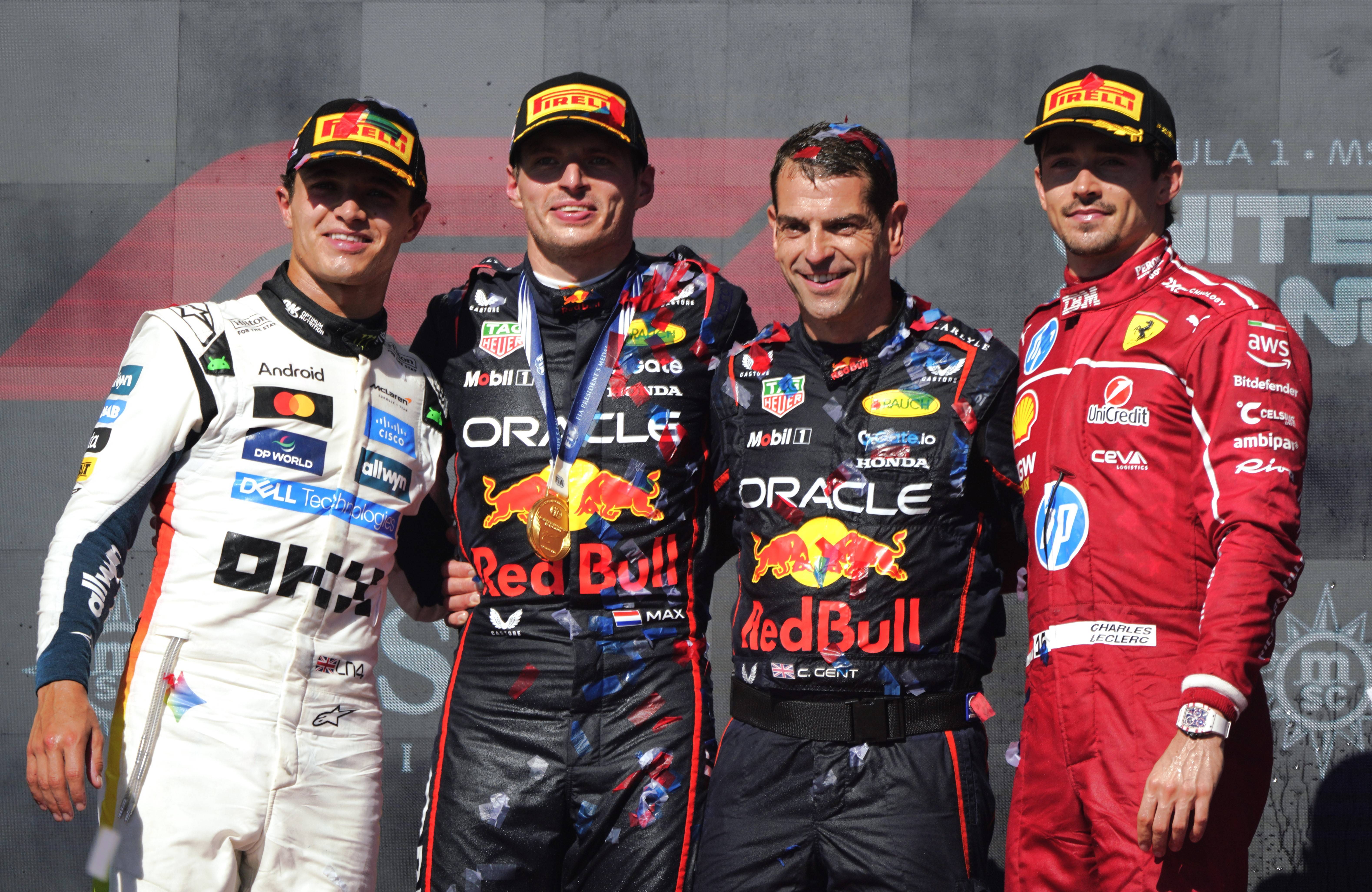 梅赛德斯横扫红牛车队,勒克莱尔扛起全队 梅赛德斯横扫红牛车队,勒克莱尔扛起全队